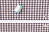 DEADSTOCK Japanese Fabric Yarn Dyed Gingham - purple - 50cm